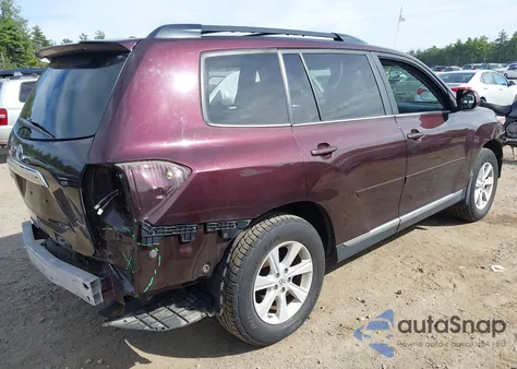 2012 Toyota Highlander Se V6 z USA, uszkodzony, nr VIN 5TDBK3EH1CS173823